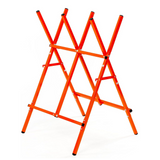 Log Saw Horse, Foldable Steel Sawbuck, 10.6 in Diameter Wood Cutting Stand, Adjustable Sawhorse for Firewood Logging