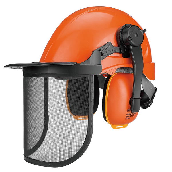 Chainsaw Helmet, Forestry Safety Helmet System with Face and Hearing Protection, Protective Hat with Visor and Muff
