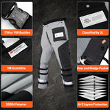Chainsaw Chaps Class A-Black Grey-CH014