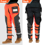 Chainsaw Chaps Class A-Orange Black-CH010
