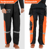 Chainsaw Chaps Type B Technical EU - Orange Black -CH034