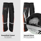 Chainsaw Chaps Type B Technical EU - Orange Black -CH034