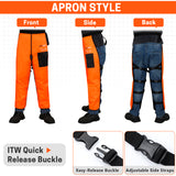 Chainsaw Chaps Type B Classic EU - Orange Black -CH036