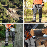 Chainsaw Chaps Class A-Black Grey-CH014