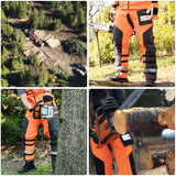Chainsaw Chaps Class A-Orange Black-CH010