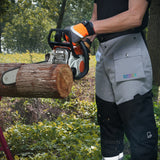 Chainsaw Chaps Classic D -Black Grey—CH025