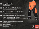 Chainsaw Chaps Class A Technical-Orange Black-CH020