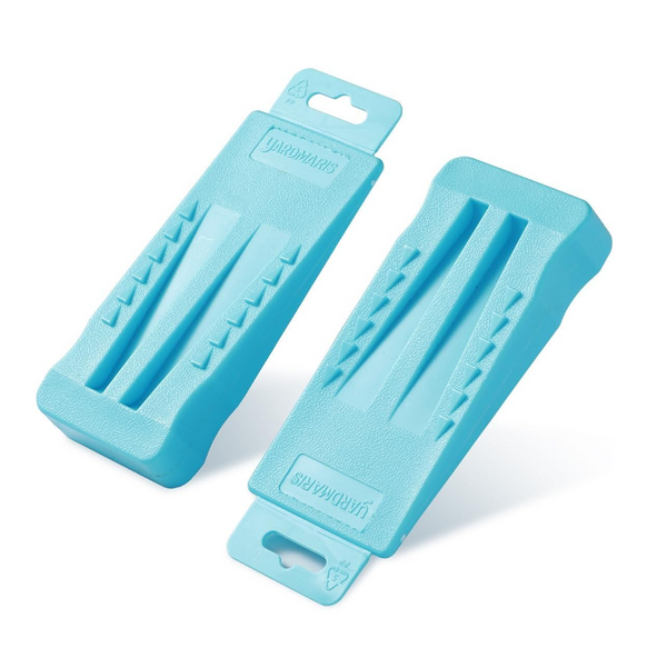 Tree Felling Wedges, 2 Pack Tree Wedges Set with Spikes, Equipment for Safe Tree Cutting, Falling, Bucking （2X 5.5）