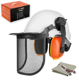 Forestry Safety Helmet Combination - Orange White -CH069