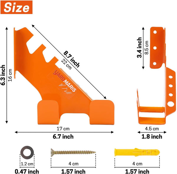 Chainsaw Holder, Heavy Duty Chainsaw Wall Mount, Chainsaw Hanger, Garage Organization Shed Storage Chainsaw Rack