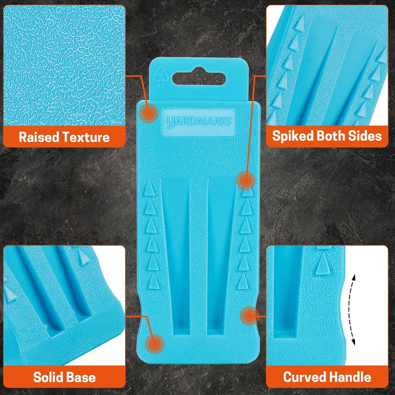 Tree Felling Wedges, 2 Pack Tree Wedges Set with Spikes, Equipment for Safe Tree Cutting, Falling, Bucking （2X 5.5）