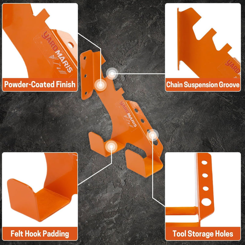 Chainsaw Holder, Heavy Duty Chainsaw Wall Mount, Chainsaw Hanger, Garage Organization Shed Storage Chainsaw Rack