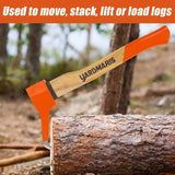 17.3in Pickaroon Logging Tool, Hookaroon Logging Tool, Ergonomic Anti-Slip Handle Lightweight Forestry Pick Tool for Dragging and Stacking Firewood