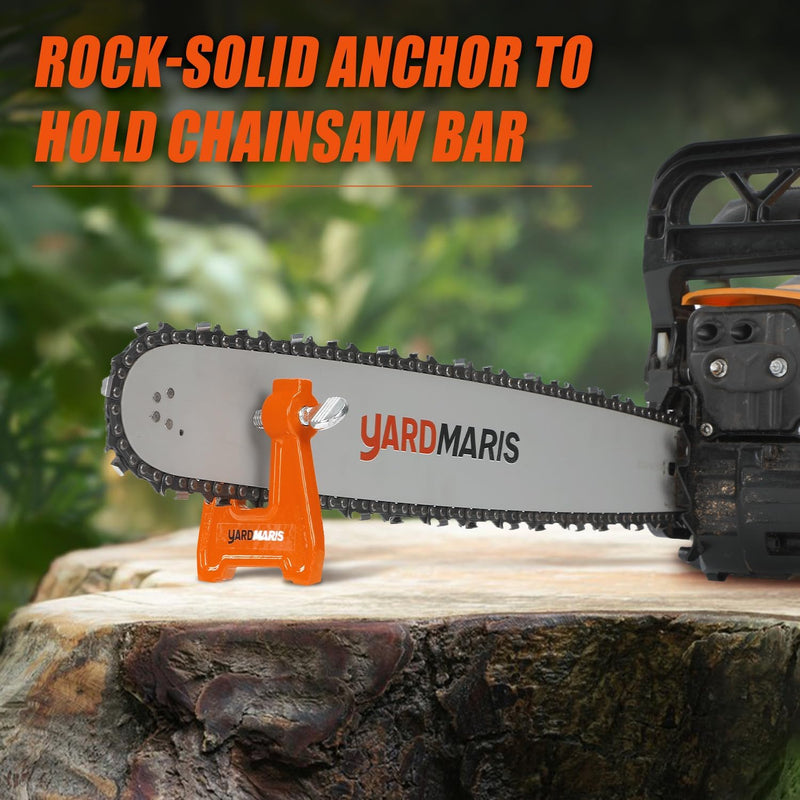 Filing Vise, Stump Vise for Chainsaw Sharpening, Chainsaw Guide Vise for Filing Chains, Portable Chainsaw Accessories for Stable Filing Set-up