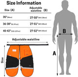 Chainsaw Chaps 8 Layers Heavy Duty Chain Saw Pants Safety Apron with Adjustable Waist and Pocket for Men/Women, Classic C