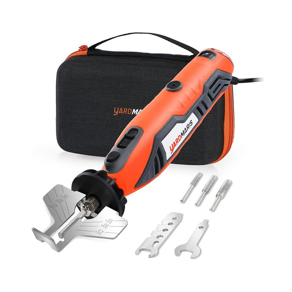 Electric Chainsaw Sharpener Kit with 3 Diamond Sharpening Wheels