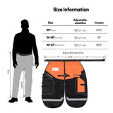 Chainsaw Chaps Class B Technical -Orange Black-CH022