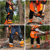 8 Layers Chainsaw Chaps, Heavy Duty Chain Saw Safety Equipment with Adjustable Belt and Gear Pocket, Classic D