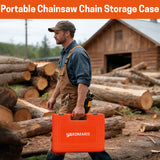 Chainsaw Chain Organizer Case - Orange - CH110