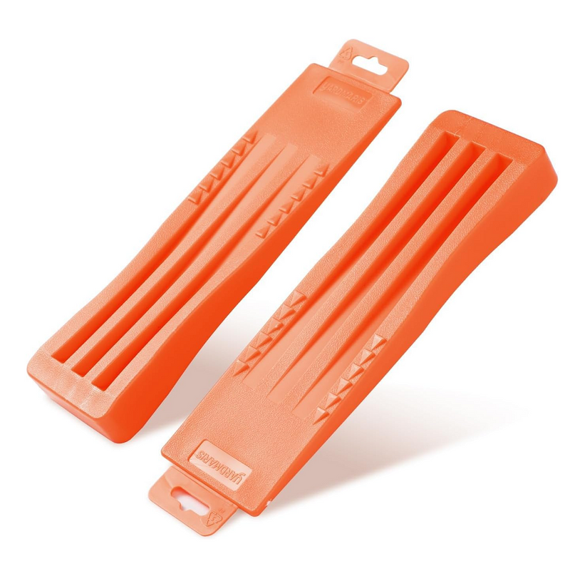 Tree Felling Wedges, 2 Pack Tree Wedges Set with Spikes, Equipment for Safe Tree Cutting, Falling, Bucking （2X 5.5）