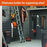 Chainsaw Holder, Heavy Duty Chainsaw Wall Mount, Chainsaw Hanger, Garage Organization Shed Storage Chainsaw Rack