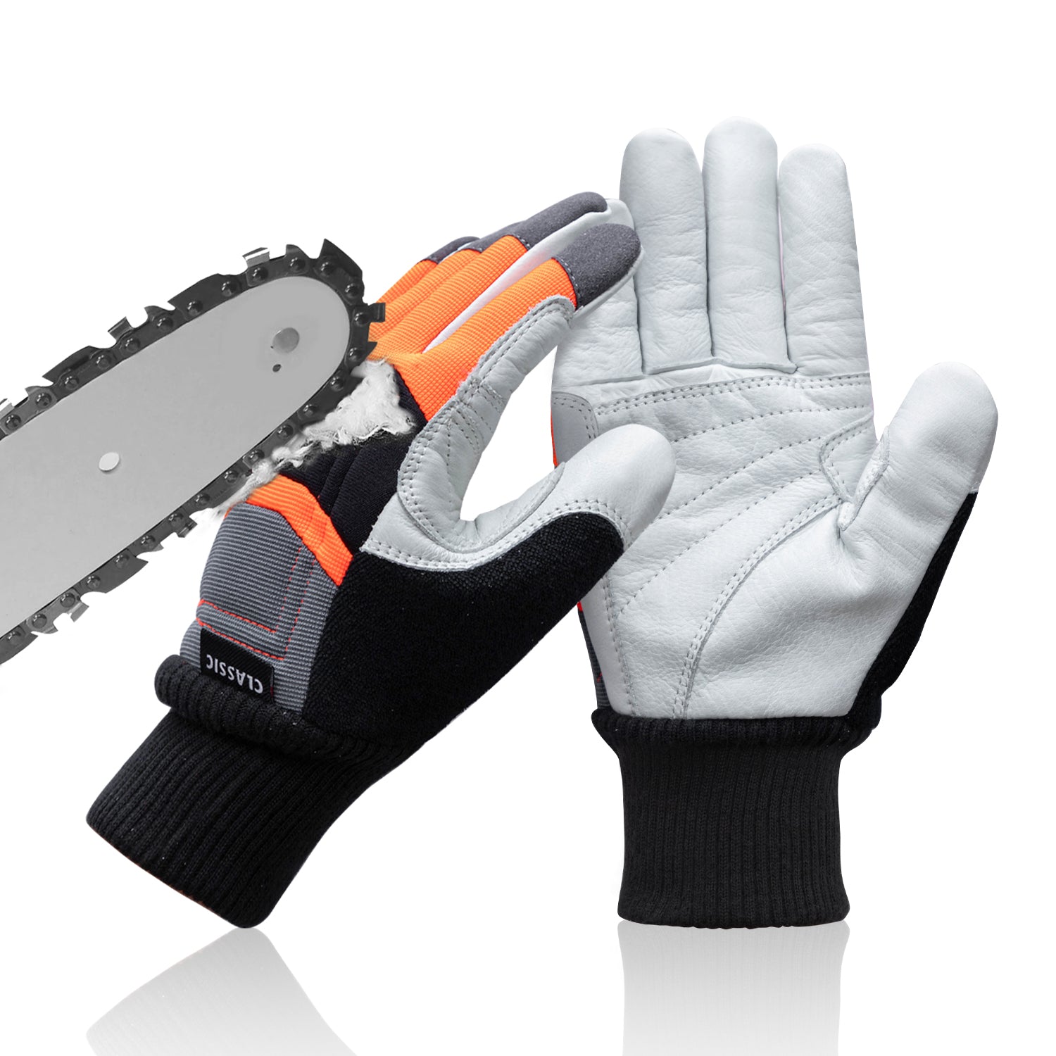 050 Classic Chainsaw Safety Gloves Yardmaris